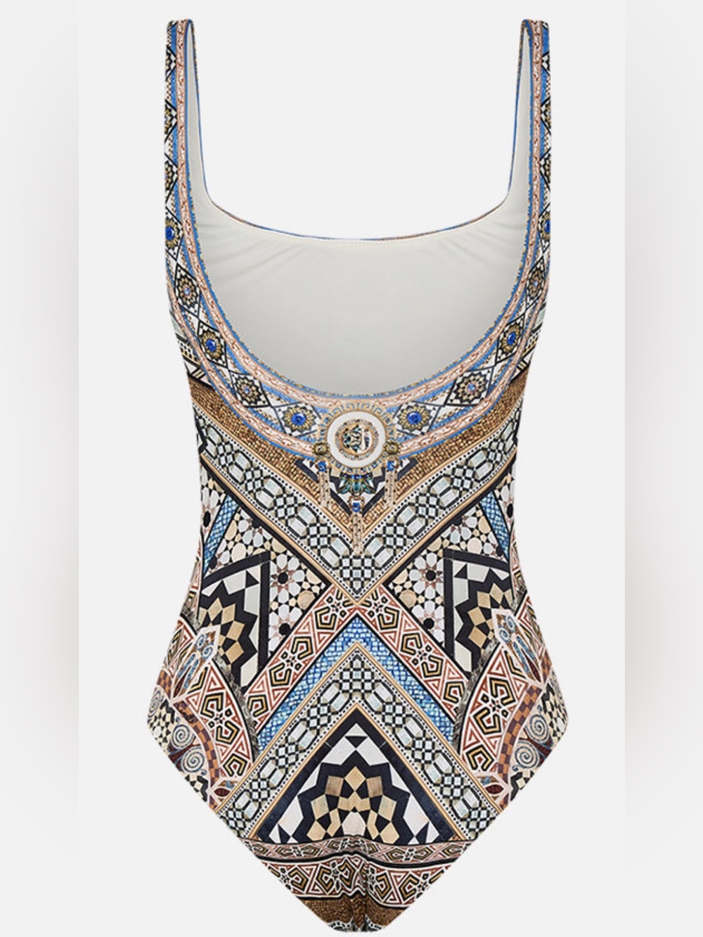 NWT Camilla Me Mosaic Underwire Square Neck One Piece Swimsuit Crystals Size XS - Picture 5 of 14